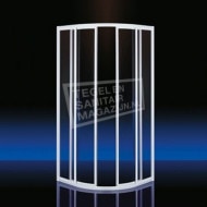 Plieger Class (90x90x185 cm) douchecabine kwartrond Aluminium 3 mm montage universeel