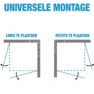 Plieger Royal (90x90x185 cm) douchecabine vierkant Chroom 6 mm montage universeel