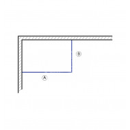 Gradara Twinroller (160x70x200 cm) douchecabine rechthoek 8 mm NANO Anti-kalkbehandeling