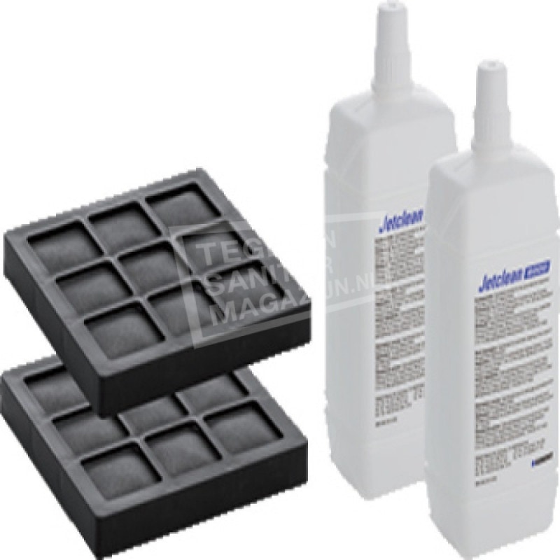 Geberit AquaClean set van 2 koolfilters en 2 douchearm reinigingsmiddelen v. 8000/8000 plus