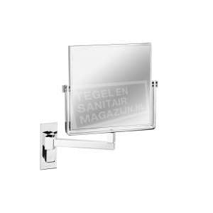Geesa Mirror Scheerspiegel, 1 arm, normaal+3x vergr., 190x190 mm (1080)