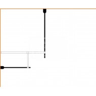 Wiesbaden Emden 120x80x200 cm inloopdouche met muurprofiel 10mm NANO Anti-kalk