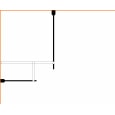 Wiesbaden Emden 120x80x200 cm inloopdouche met muurprofiel 10mm NANO Anti-kalk