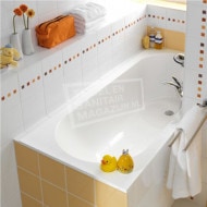 Villeroy & Boch Libra Bad 170x75 cm Quaryl Rechthoek met Poten Wit