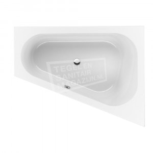 Villeroy & Boch Loop & Friends Oval Bad Acryl Offset 175x135 cm Rechts met Ovale Binnenvorm Wit