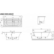 Villeroy & Boch O.Novo Bad 180x80 cm Wit