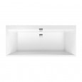 Villeroy & Boch Squaro Edge 12 Bad Quaryl Rechthoek 190x90x45 cm Incl. Poten & Afvoer /Overloopcombinatie Wit