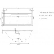 Villeroy & Boch Subway Bad 190x90 cm Acryl Wit