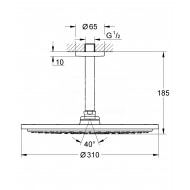 Grohe Rainshower Hoofddoucheset 310 142 mm 9.5L/M