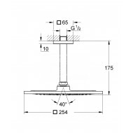 Grohe Rainshower F-Series 10'' Hoofddoucheset 142 mm 9.5L/M