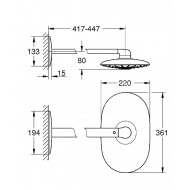 Grohe Rainshower 360 Duo Hoofddoucheset