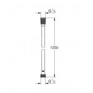 Grohe Silverflex Doucheslang 1250mm (12 Bar)
