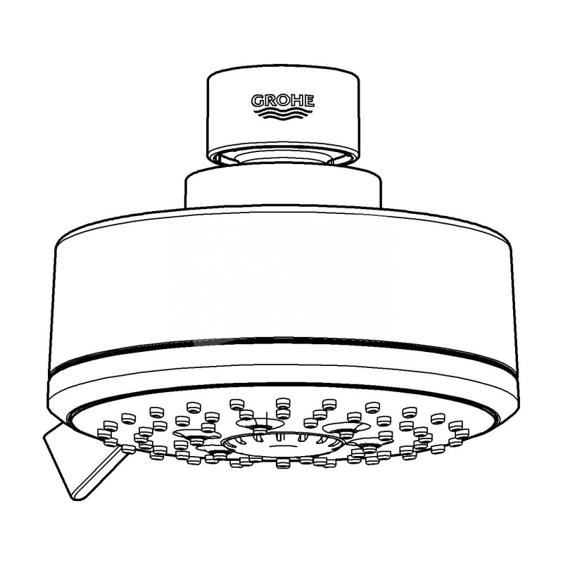 Grohe New Tempesta hoofddouche iv hoofddouche 99 x 83 mm chroom 27591000