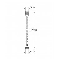 Grohe Relexaflex Doucheslang 2000 mm