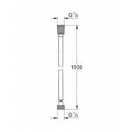 Grohe Silverflex Doucheslang 1500 mm