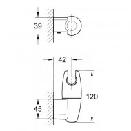 Grohe Movario Wand-Douchehouder Verstelbaar