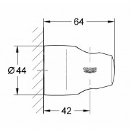 Grohe Movario Wand-Douchehouder Vast