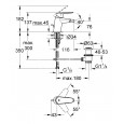 Grohe Eurodisc Cosmoploitan Bidetmengkraan met Waste