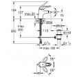 Grohe Eurostyle New Bidetmengkraan met Waste