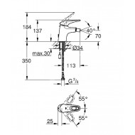 Grohe Eurostyle New Bidetmengkraan met Kett.