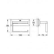 Grohe Allure Brilliant Closetrolhouder