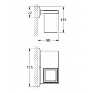 Grohe Allure Brilliant Plankje met Glas