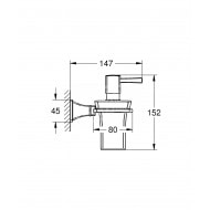 Grohe Grandera Houder met Zeepdispencer