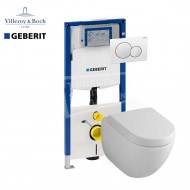 Villeroy & Boch Subway 2.0 toiletset met Geberit UP320 en Sigma01 bedieningspaneel