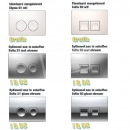 Wiesbaden Arco toiletset met Geberit UP100 en Delta21 bedieningspaneel