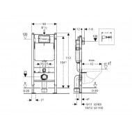 Villeroy & Boch Subway 2.0 toiletset met Geberit UP100 en Delta21 bedieningspaneel