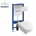 Villeroy & Boch O.novo toiletset met Geberit UP100 en Delta21 bedieningspaneel