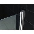 Wiesbaden Bernd Draaideur met profiel (70x200 cm) Links Aluminium 8 mm Gematteerd Glas