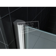 Wiesbaden Bernd Draaideur met profiel (70x200 cm) Links Aluminium 8 mm Gematteerd Glas