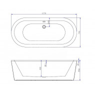 Best Design bad Becoma (178x80x55cm) incl. overloopcombi en click-waste