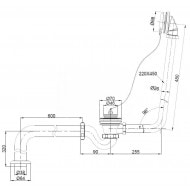 Aleppi Nostalgia Vrijstaand Bad (175x72x79cm) Double-End incl. poten chr. (leeuwenpoten)