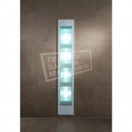 Sunshower Deluxe White UV- en Infrarood Inbouw 32x187x16cm Full Body 2000W Aluminium