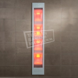 Sunshower Deluxe White UV- en Infrarood Inbouw 32x187x16cm Full Body 2000W Aluminium