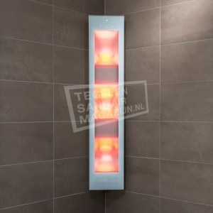 Sunshower Combi White UV- en Infraroodcabine Opbouw 29x144x22.8cm Full Body 2000W Aluminium