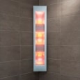 Sunshower Combi White UV- en Infraroodcabine Opbouw 29x144x22.8cm Full Body 2000W Aluminium