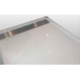 Beterbad Easy Tray (120x100x5 cm) douchebak Rechthoek Wit Gootcover RVS Glans