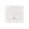 Beterbad Flat (100x100x3,5 cm) douchebak Vierkant Wit