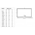 Beterbad Flat (120x100x3,5 cm) douchebak Rechthoek Wit