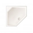 Beterbad Marshall (90x80x4 cm) douchebak Vijfhoekig Wit