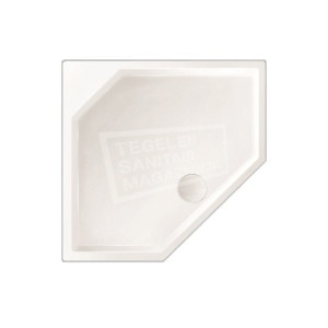 Beterbad Marshall (100x10x4 cm) douchebak Vijfhoekig Wit