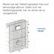 Villeroy & Boch O.novo toiletset met Geberit UP100 en Delta21 bedieningspaneel