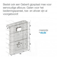 Villeroy & Boch O.novo toiletset met Geberit UP320 en Sigma01 bedieningspaneel