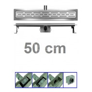 Bibury 3e Generatie 50 cm RVS met flens en rooster