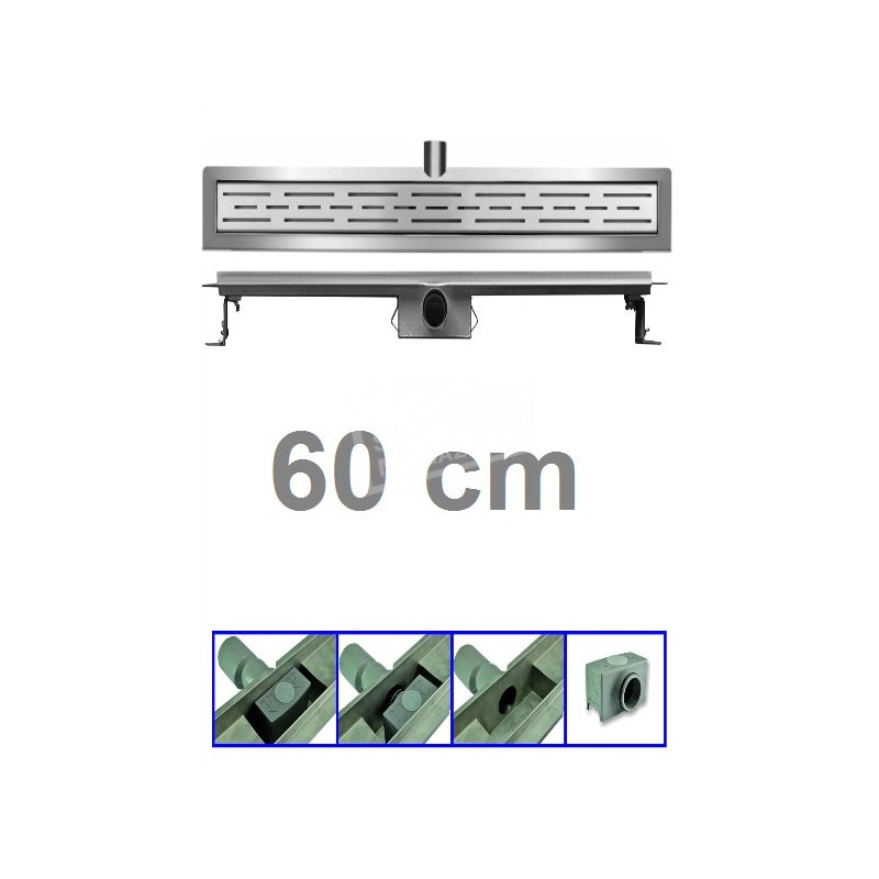 Bibury 3e Generatie 60 cm RVS met flens en rooster Bibury 3e Generatie 60 cm RVS met flens en rooster