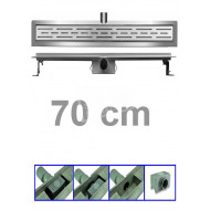 Bibury 3e Generatie 70 cm RVS met flens en rooster