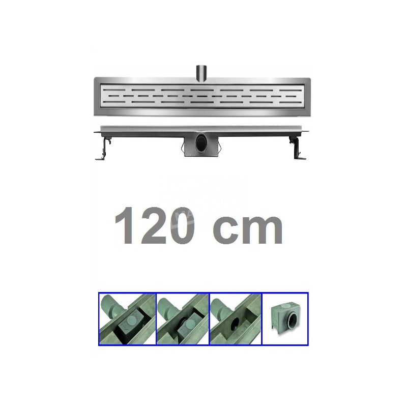 Bibury 3e Generatie 120 cm RVS met flens en rooster Bibury 3e Generatie 120 cm RVS met flens en rooster